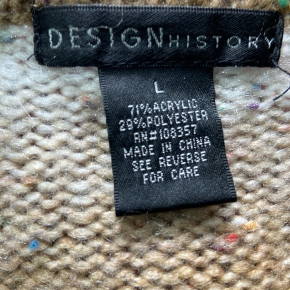 DESIGNHISTORY speckled ombre’ waterfall cardigan SZ  L - Picture 7 of 7